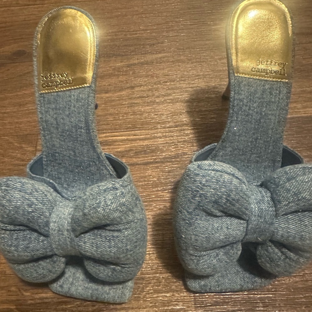 Jeffrey Campbell Blue Bow Heels
